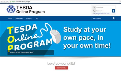 tesda.gov.ph login|free online tesda courses.